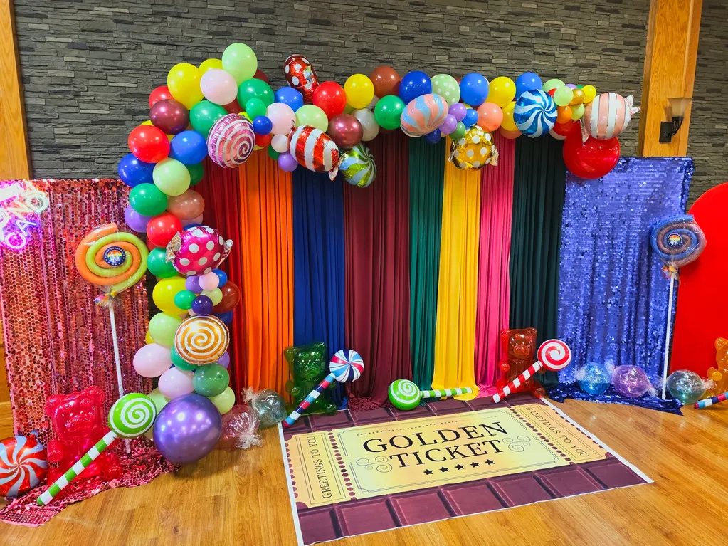 Custom celebration backdrop